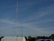 Antennen auf dem Camp